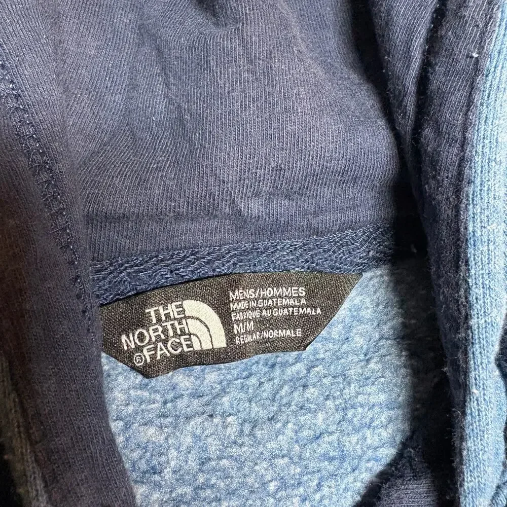The north face mens blue hoodie